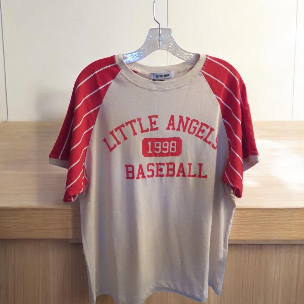 Daydreamer LA - Little Angels Baseball Raglan Ringer - Size Large - NWT - Picture 2 of 11